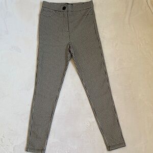 Zara Monochrome Checkered Trousers